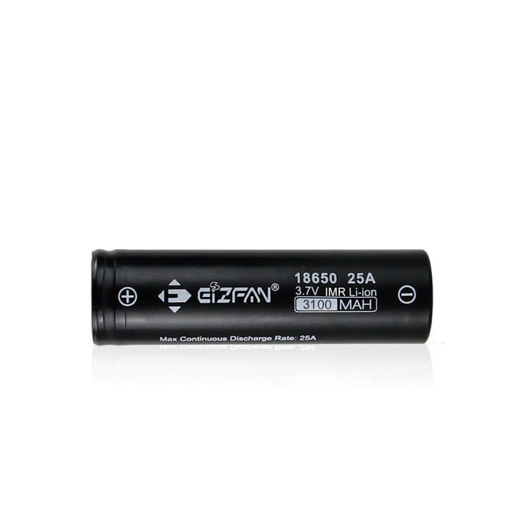 Wholesale Eizfan IMR18650 3100mAh 25A/40A cells Black 3.7V Lithium-ion Battery for vape cylindrical batteries - Image 4