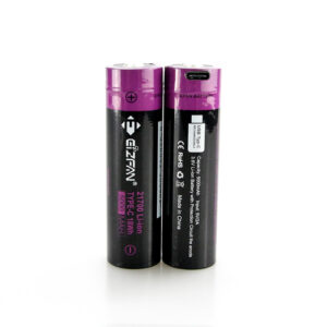 EFAN 3.6V 21700 5000mah Type C Lithium Ion Battery for Flashlight Underwater Light