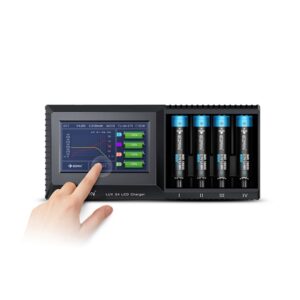 Smart 18650 Battery Charger Efan S4 4 Slot Fast Charging Lithium Ion Battery Charger for 18650 21700